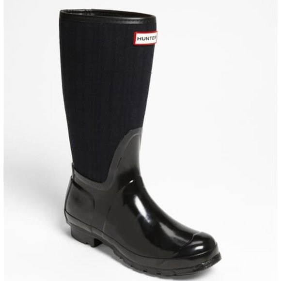 Hunter Shoes - NWOT Hunter Arlen Two-Tone Black Rain Boots